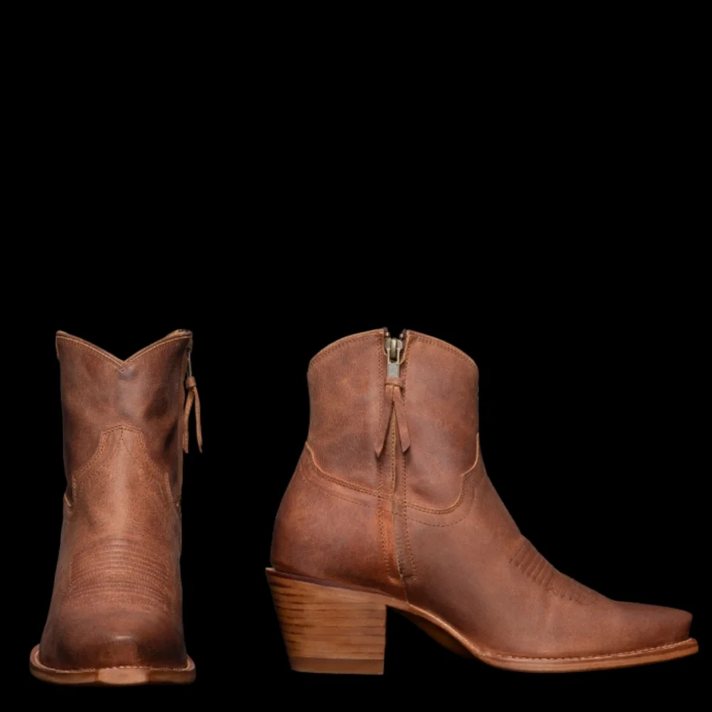 TECOVAS THE DAISY LEATHER Ankle Boots Size 9 - Picture 1 of 14